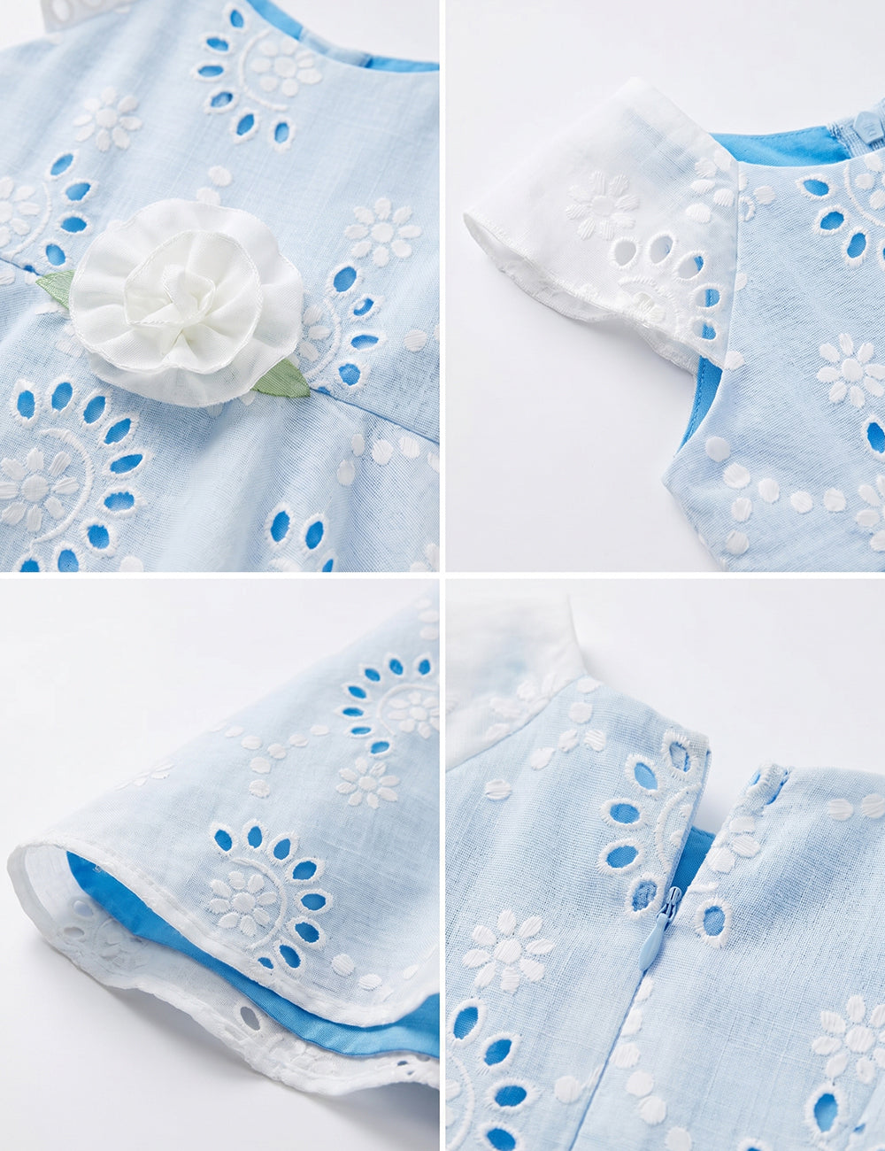 VESTIDO NIÑA REF 5302 | CELESTE