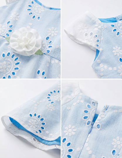 VESTIDO NIÑA REF 5302 | CELESTE