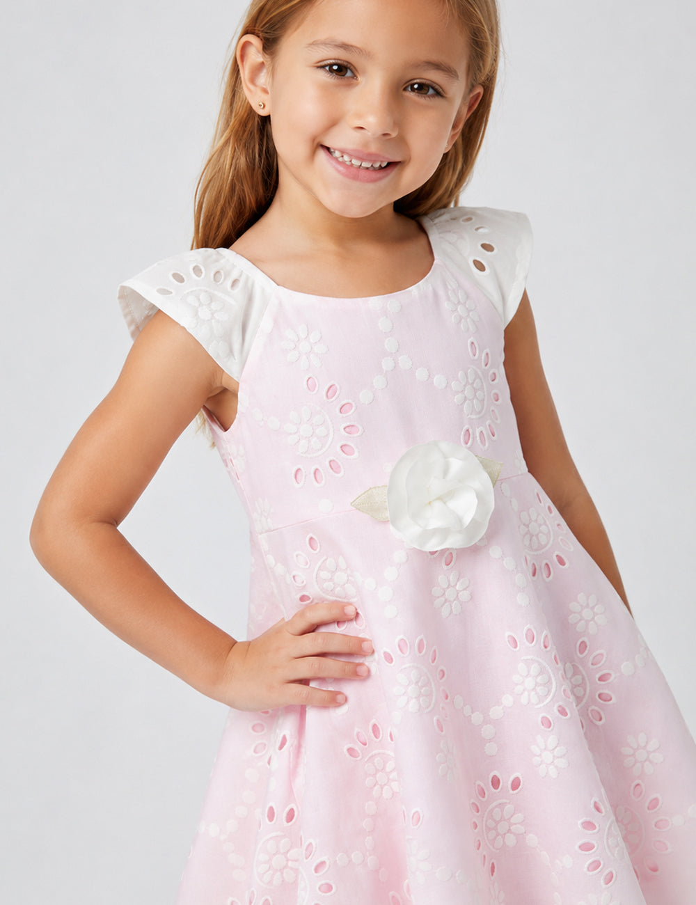VESTIDO NIÑA REF 5302 | ROSADO