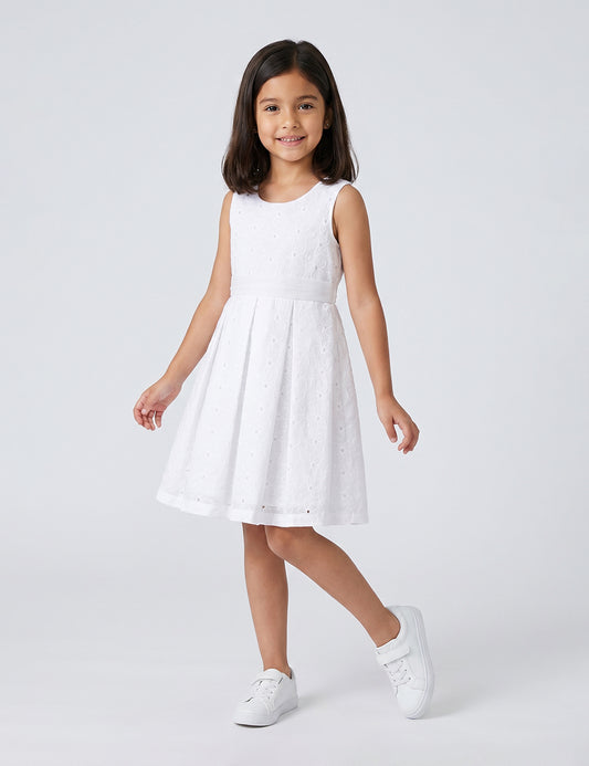 VESTIDO NIÑA REF 5335 | BLANCO