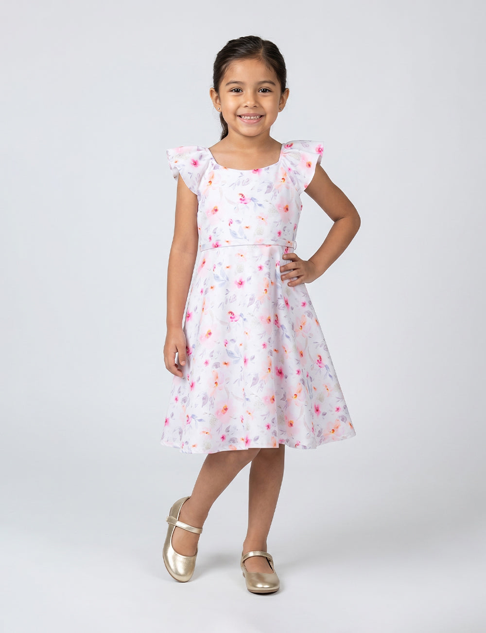 VESTIDO NIÑA REF 5349 | FUCSIA