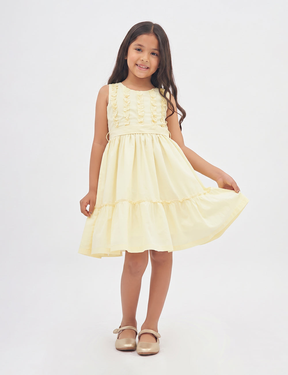 VESTIDO NIÑA REF 5366 | AMARILLO