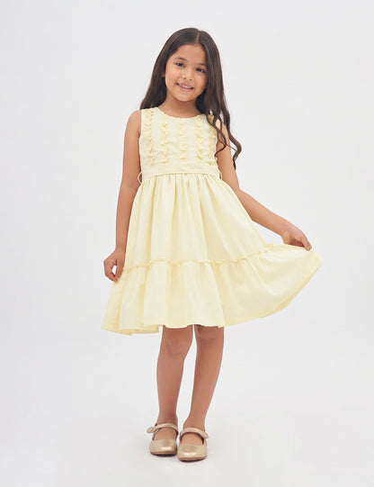 VESTIDO NIÑA REF 5366 | AMARILLO