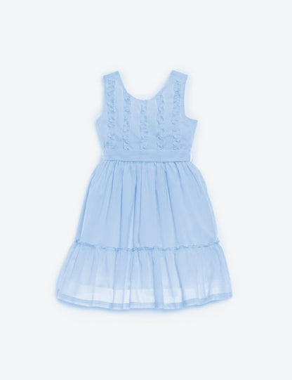 VESTIDO NIÑA REF 5366 | CELESTE