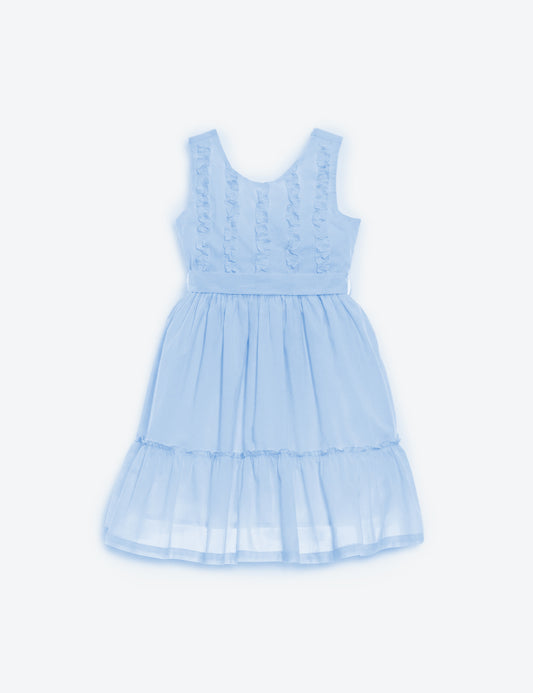 VESTIDO NIÑA REF 5366 | CELESTE