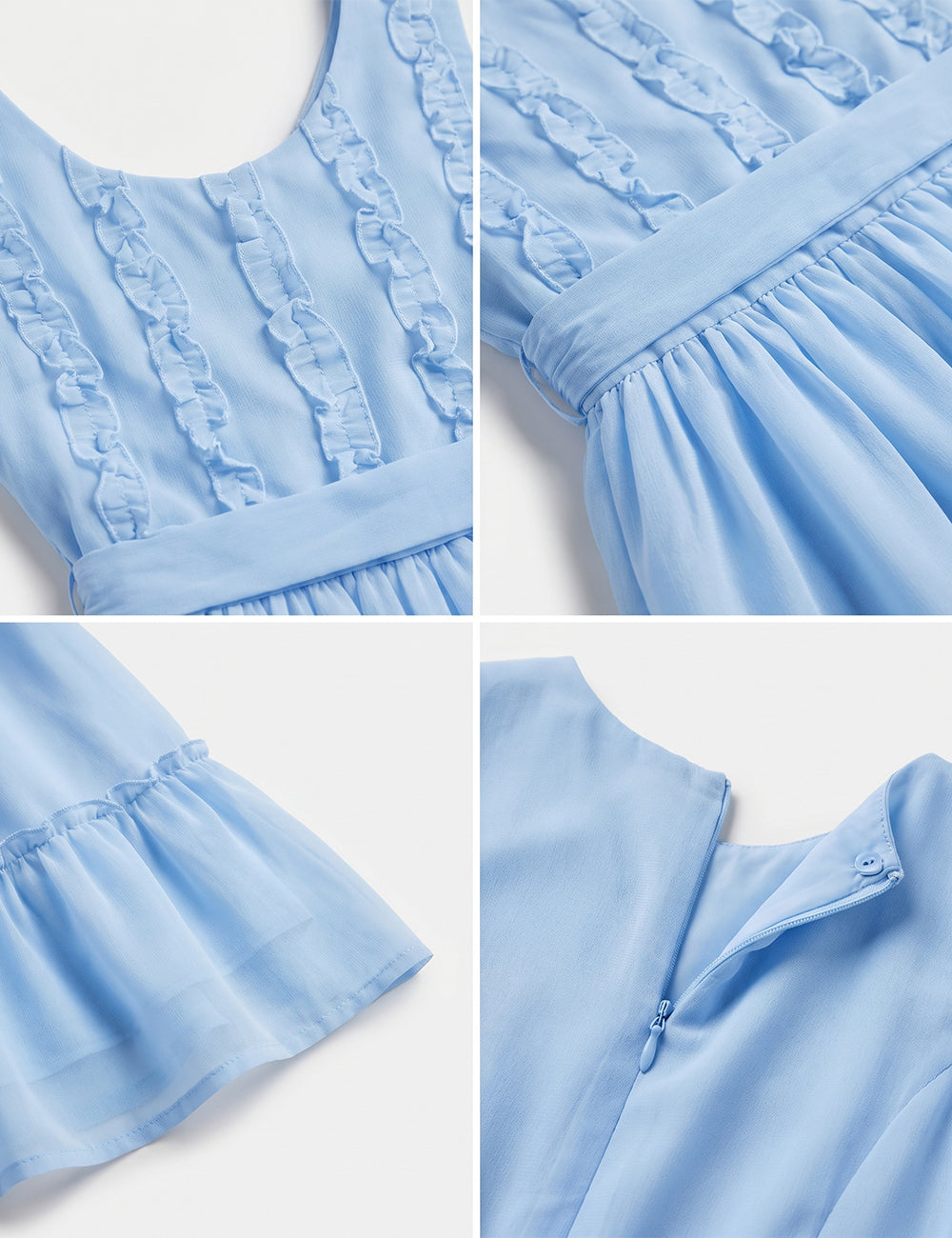 VESTIDO NIÑA REF 5366 | CELESTE