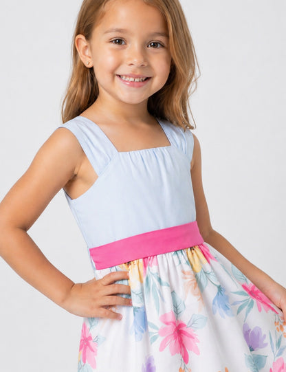 VESTIDO NIÑA REF 5375 | FUCSIA