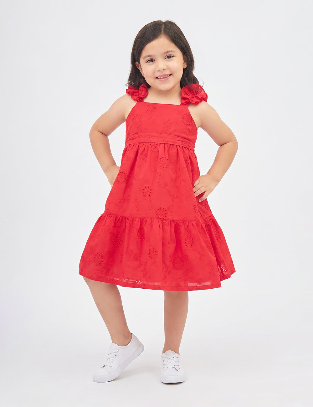 VESTIDO NIÑA REF 5383 | ROJO