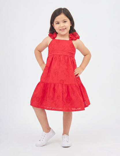 VESTIDO NIÑA REF 5383 | ROJO