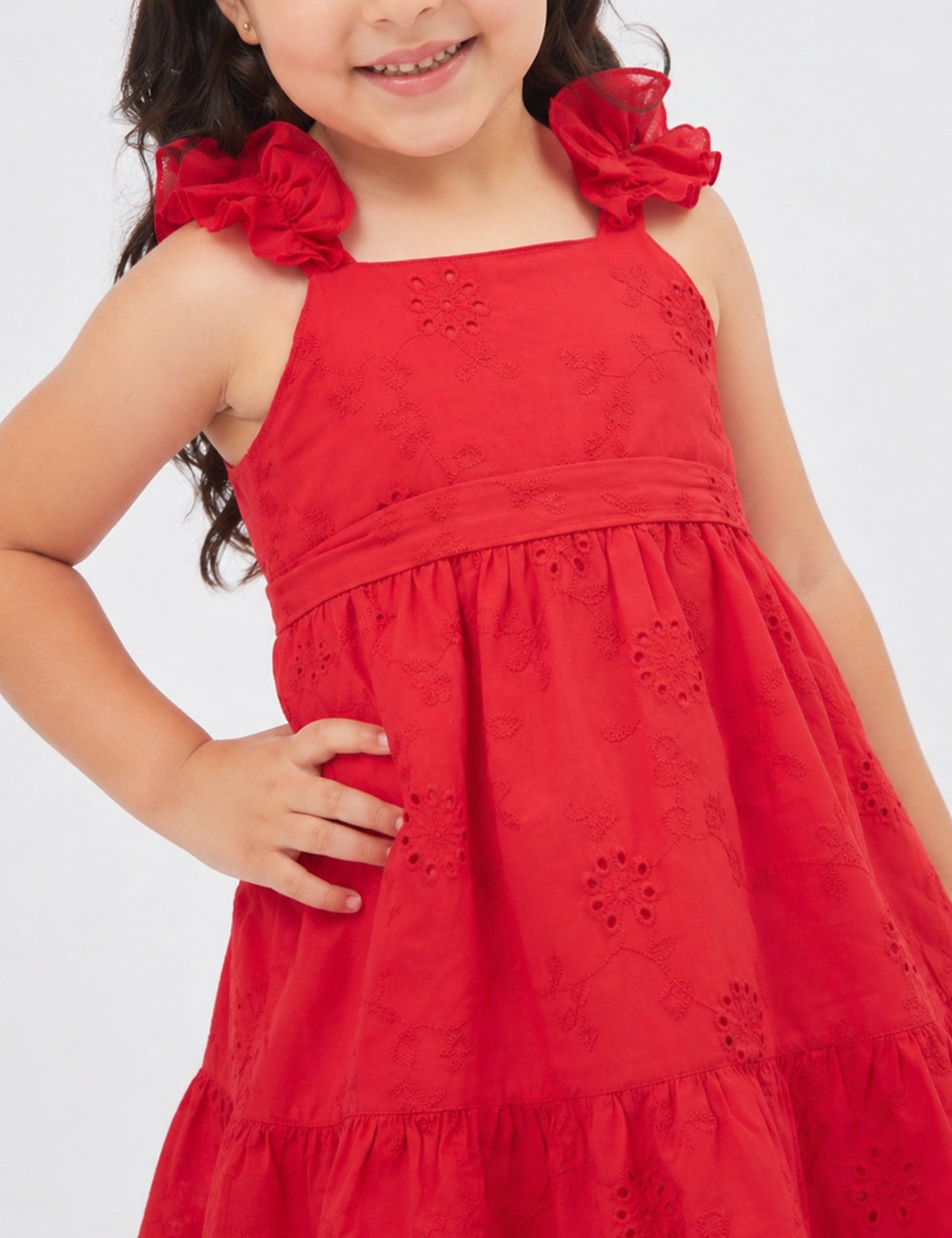 VESTIDO NIÑA REF 5383 | ROJO