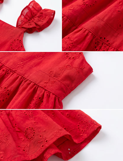 VESTIDO NIÑA REF 5383 | ROJO