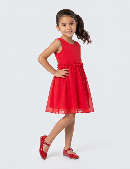 VESTIDO NIÑA REF 5387 | ROJO