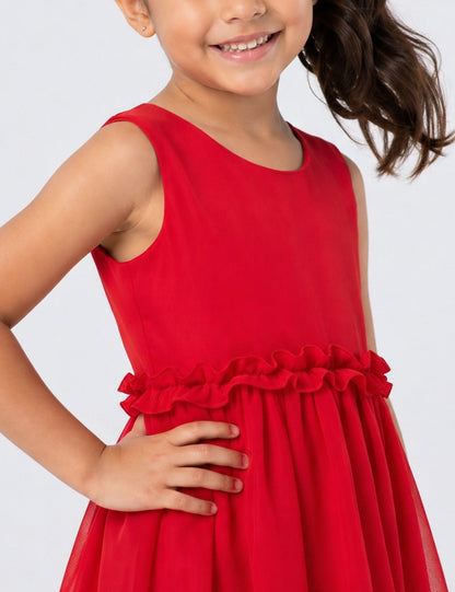 VESTIDO NIÑA REF 5387 | ROJO