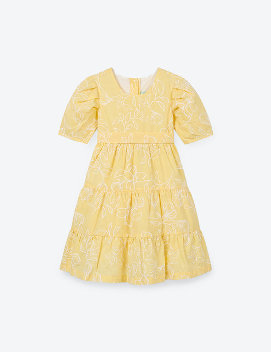 VESTIDO NIÑA REF 5410 | AMARILLO
