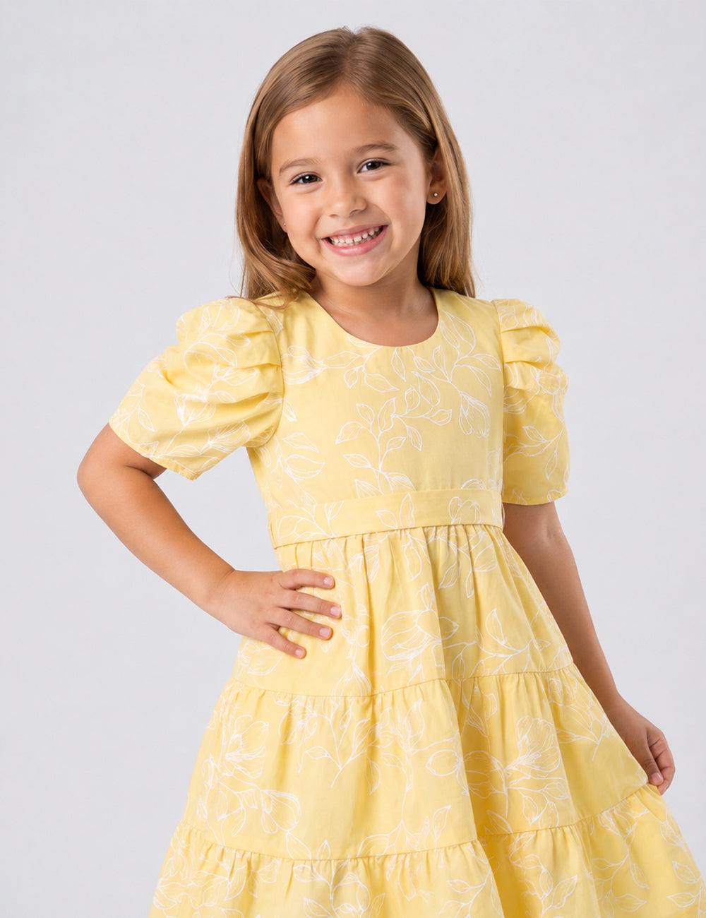 VESTIDO NIÑA REF 5410 | AMARILLO