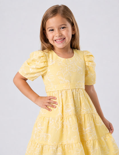 VESTIDO NIÑA REF 5410 | AMARILLO