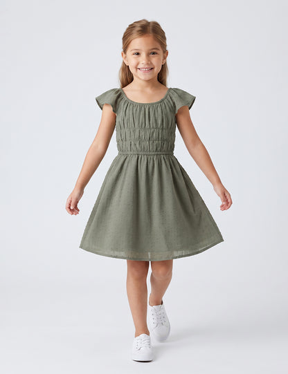VESTIDO NIÑA REF 5413 | VERDE