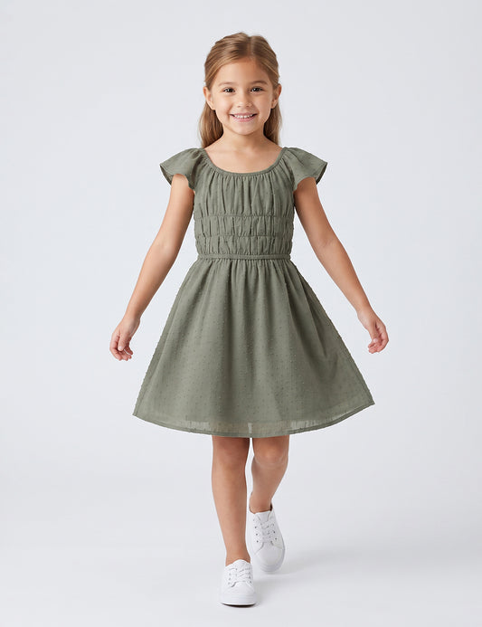VESTIDO NIÑA REF 5413 | VERDE