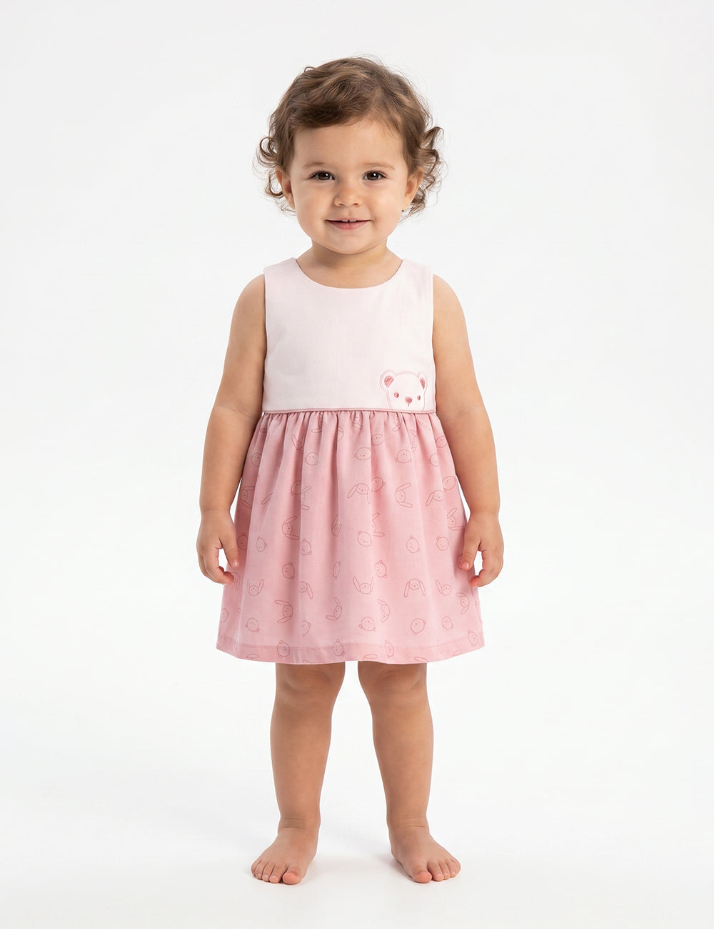 VESTIDO BEBÉ REF 6201 | PALO ROSA