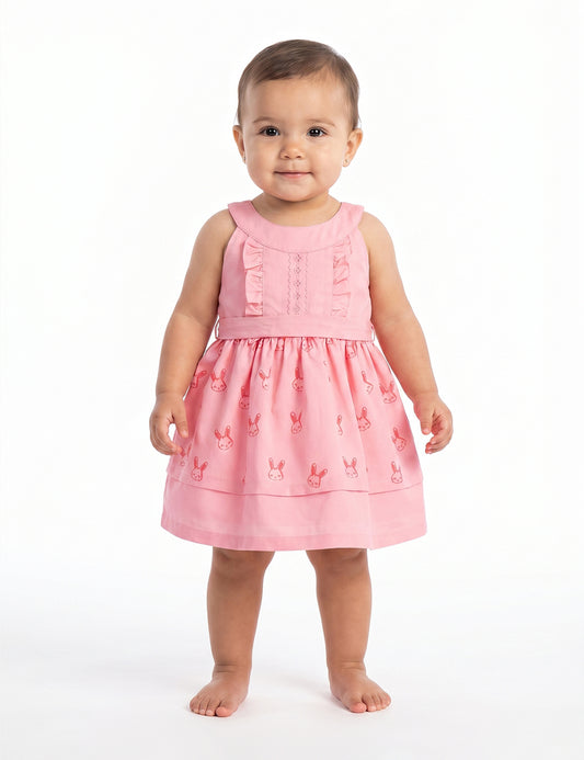 VESTIDO BEBÉ REF 6206 | ROSADO