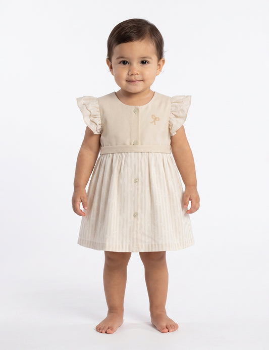 VESTIDO BEBÉ REF 6235 | CAQUI