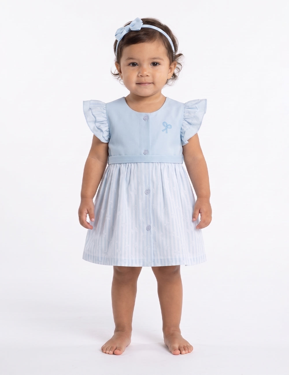 VESTIDO BEBÉ REF 6235 | CELESTE