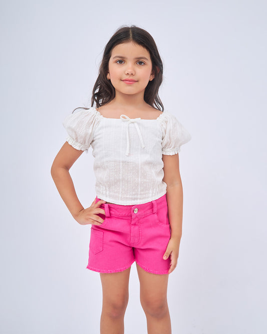 BLUSA NIÑA | BLANCO